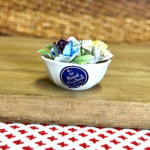 Vintage Royal doulton miniature flower bowl porcelain